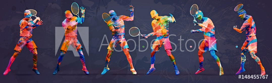 Picture of Abstract tennis player